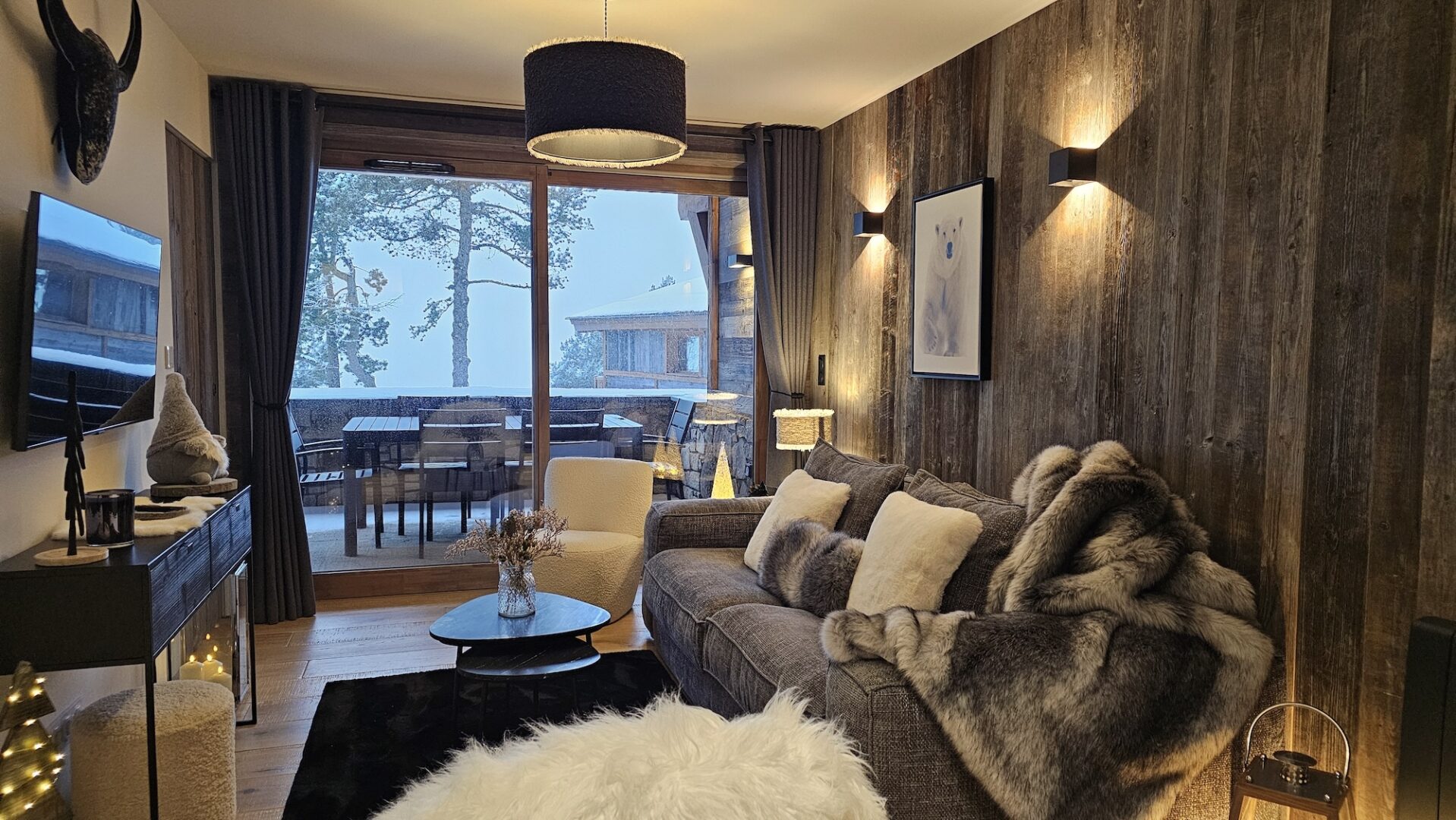 Appartement B03 résidence Cassiopée vue sur les montagnes